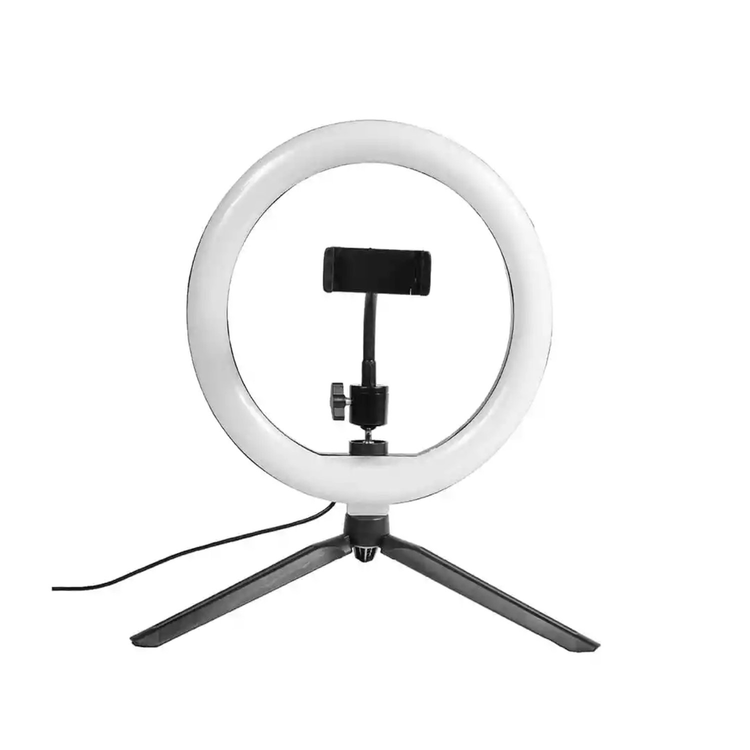 Aro de luz LED 10" Captor + mini trípode , 3 temperaturas de color, iluminación uniforme