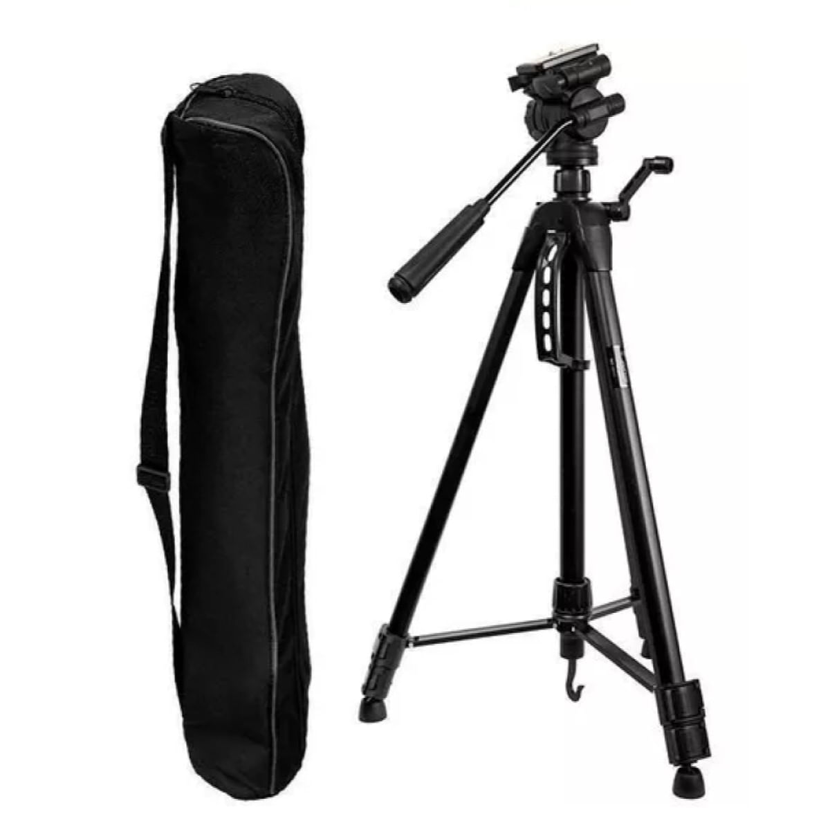 Imagen 2 del producto Trípode ligero WT-3717 Weifeng + estuche, altura máxima 1.65 metros, carga máx. 3 kg, aluminio