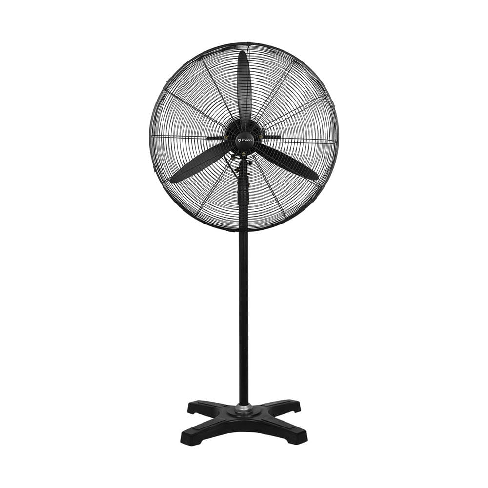 Ventilador de pedestal y pared Imaco, FS2623E, 26", 220W, 3 velocidades, ajustable, versátil, negro