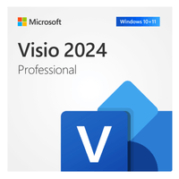 Licencia digital Microsoft Visio Professional 2024, 1 dispositivo, compatible con Windows, duración permanente