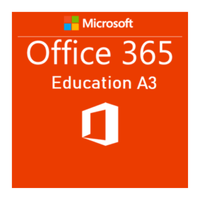 Licencia digital Microsoft Office 365 A3 para instituciones educativas, 40 dispositivos, compatible con Windows y macOS, duración 1 año