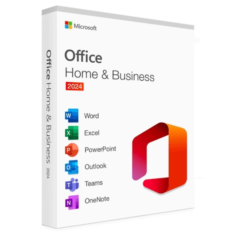 Licencia digital Office 2024 Home and Business, compatible Windows y Mac, duración permanente
