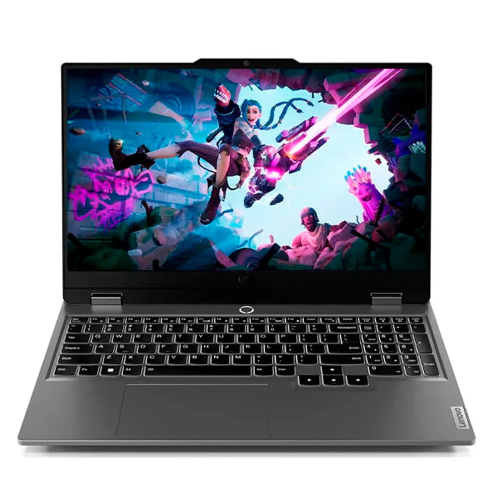 Laptop Lenovo Core I5-12450HX Loq 15 gamer, 15.6", 12GB RAM, 512GB SSD, Rtx 3050 6Gb, Windows 11, gris - 83GS00JULM