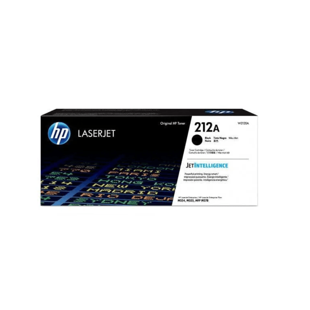 Imagen 1 del producto Tóner HP 212A, compatible con M555dn, M555x, M554dn, MFP, rendimiento 5,500 páginas, negro W2120A