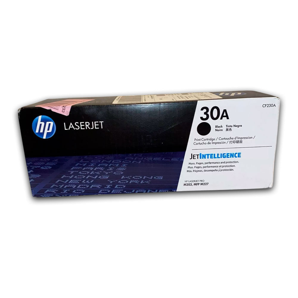 Imagen 2 del producto Tóner Hp 30A, compatible con M227, M203, rendimiento 1,600 páginas, negro Cf230A