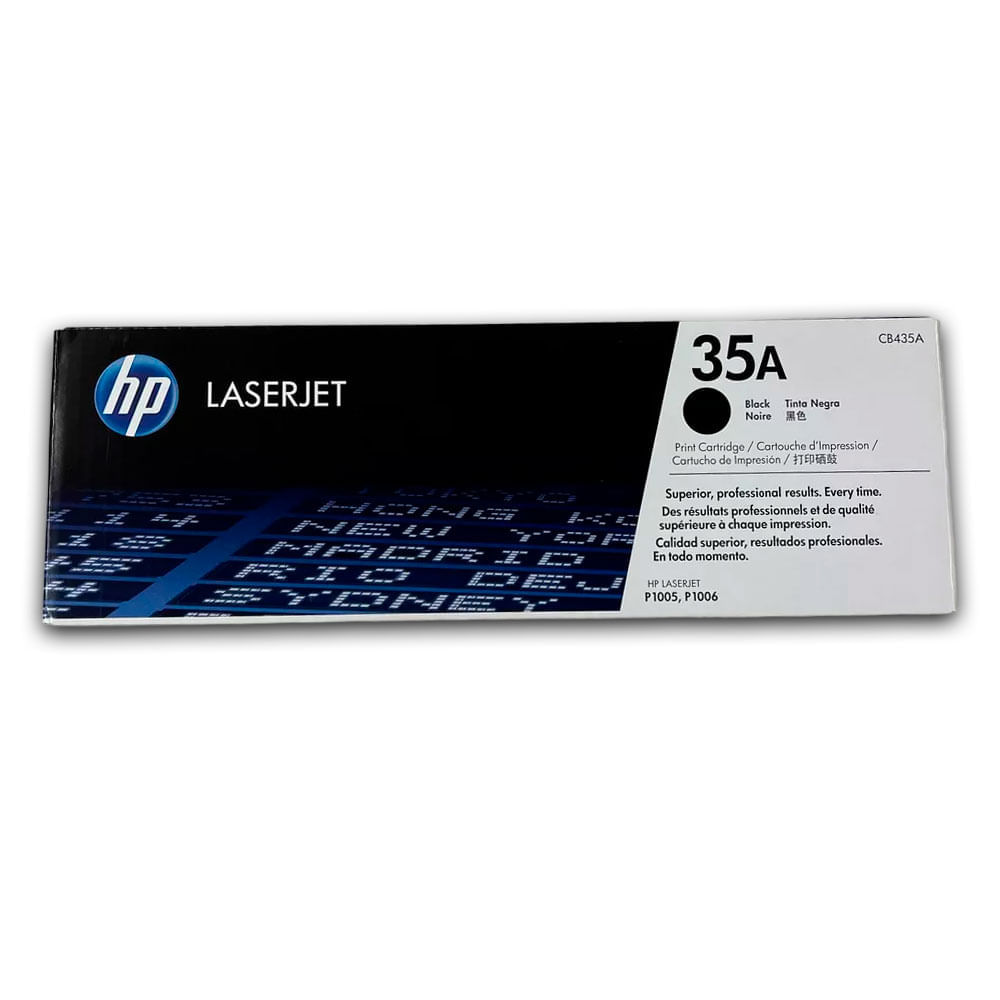 Imagen 2 del producto Tóner Hp 35A, compatible P1005, P1006, P1007, P1009, rendimiento 1,500 páginas, negro Cb435A