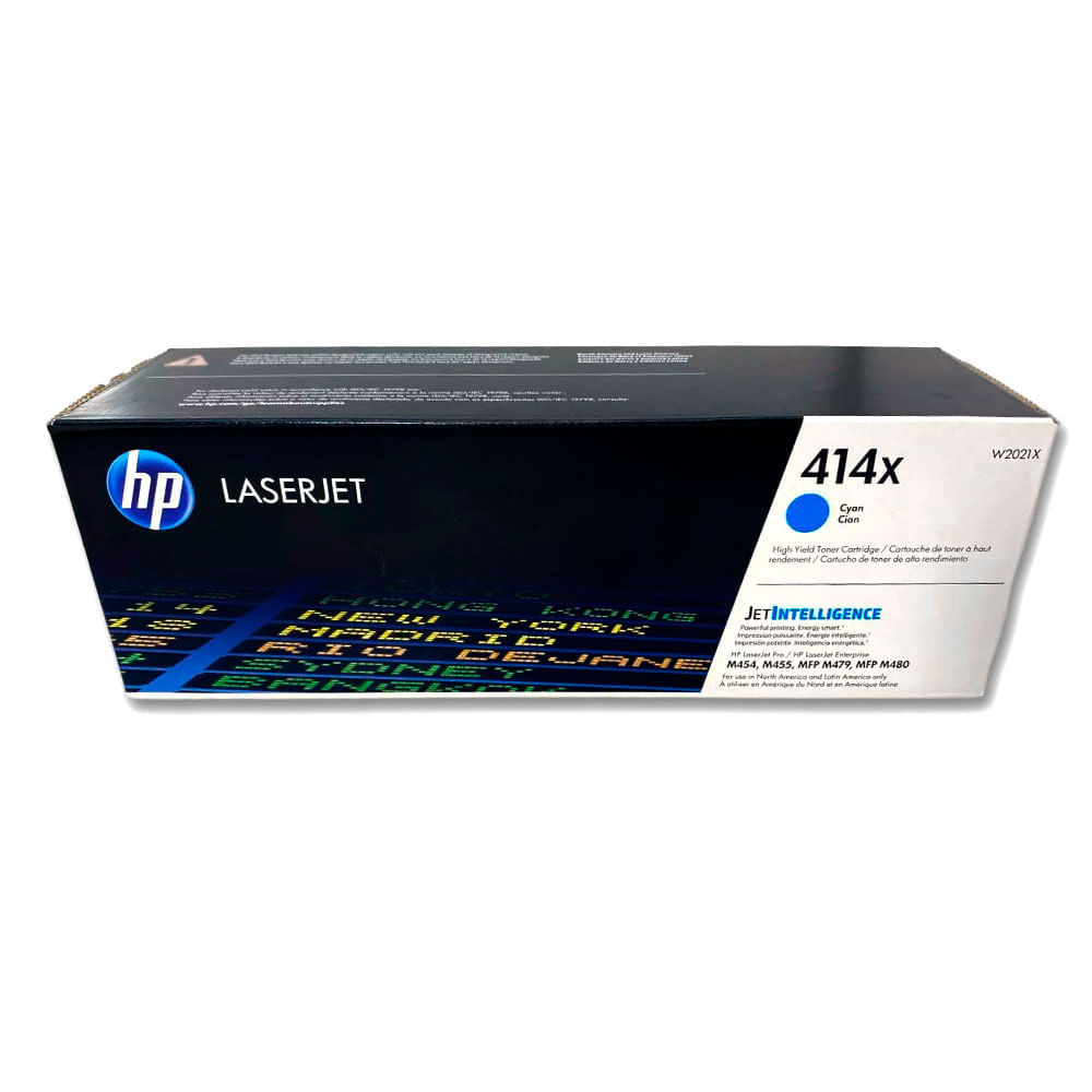 Imagen 2 del producto Tóner Hp 414X, compatible con M454dw, M479dw, M479fdw, rendimiento 6,000 páginas, cyan W2021X
