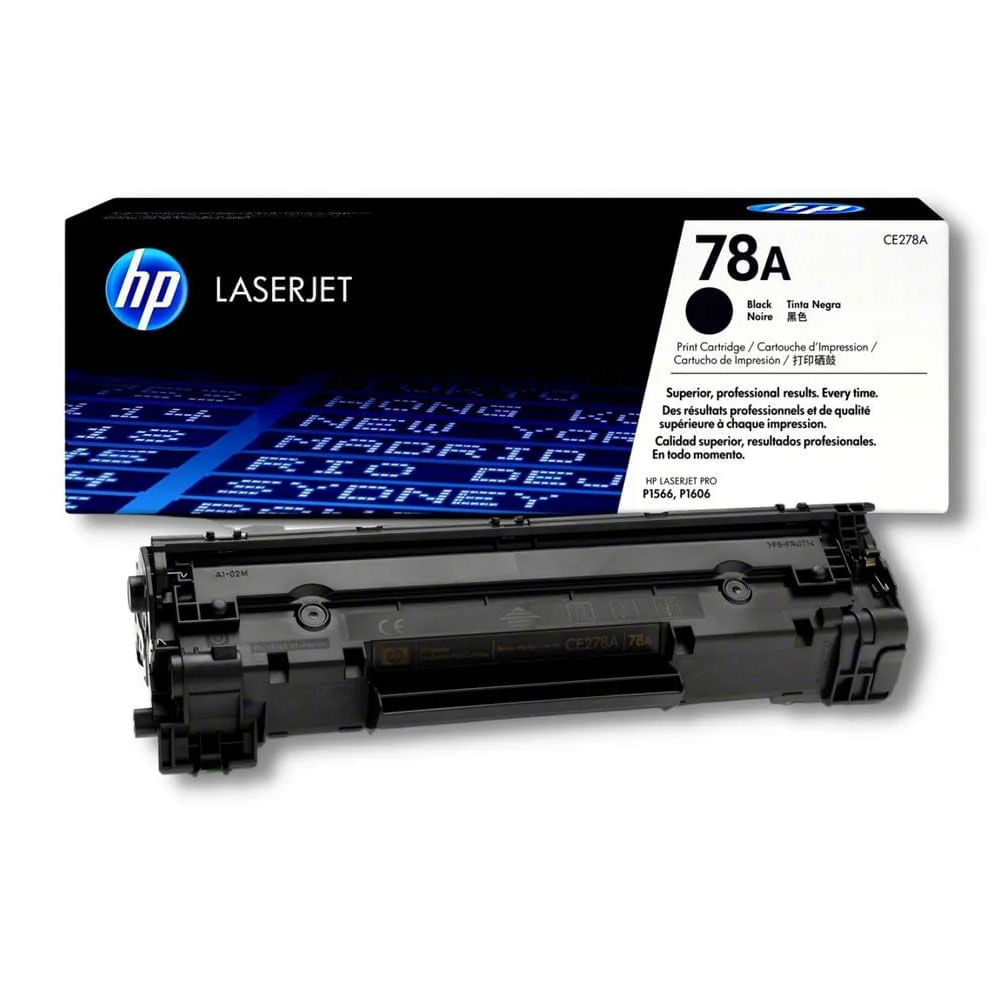 Tóner HP 78A, compatible con M1536, M1537, M1538, rendimiento 2,100 páginas, negro CE278A