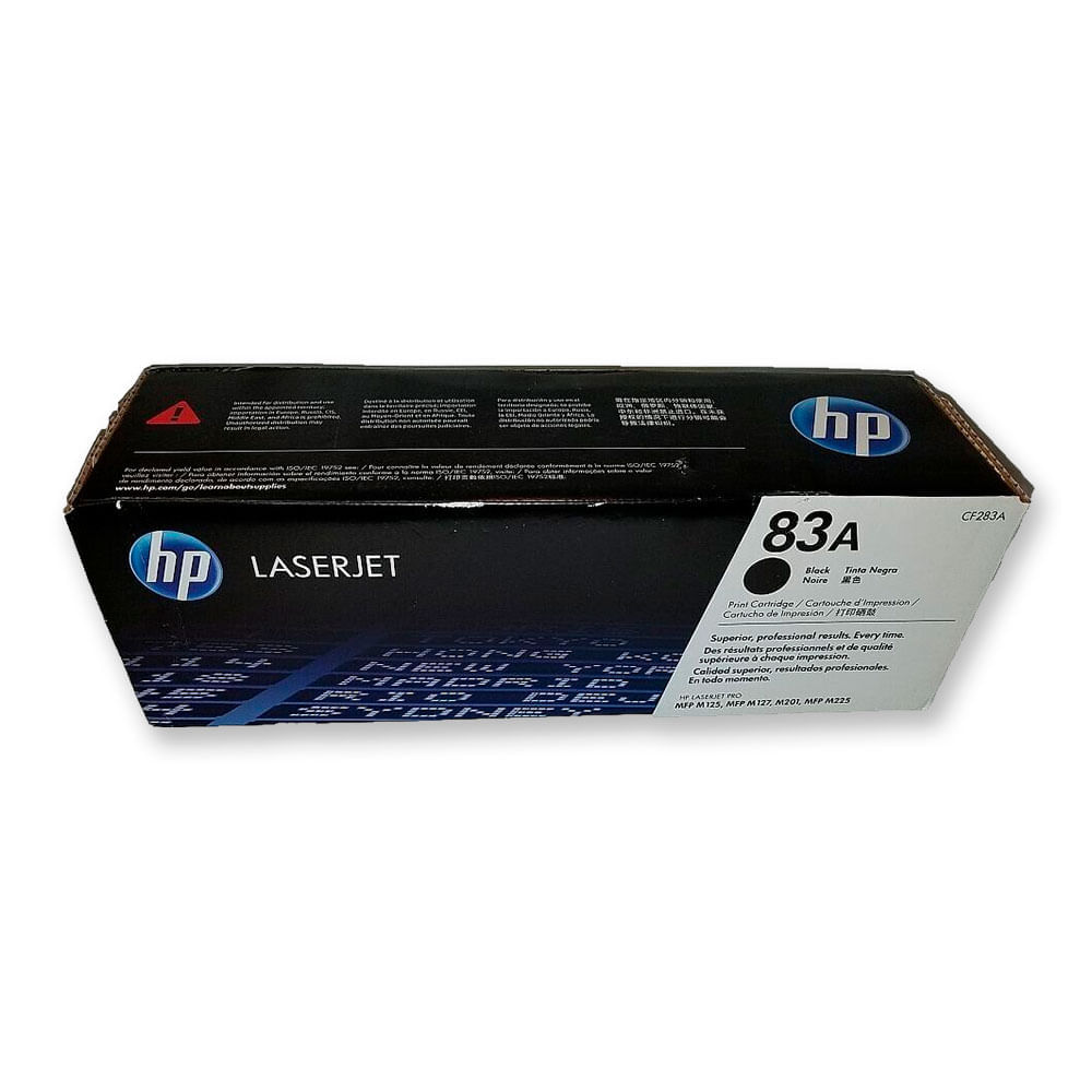 Imagen 2 del producto Tóner HP 83A, compatible con M127, M127fn, M201n, rendimiento 1,500 páginas, negro CF283A