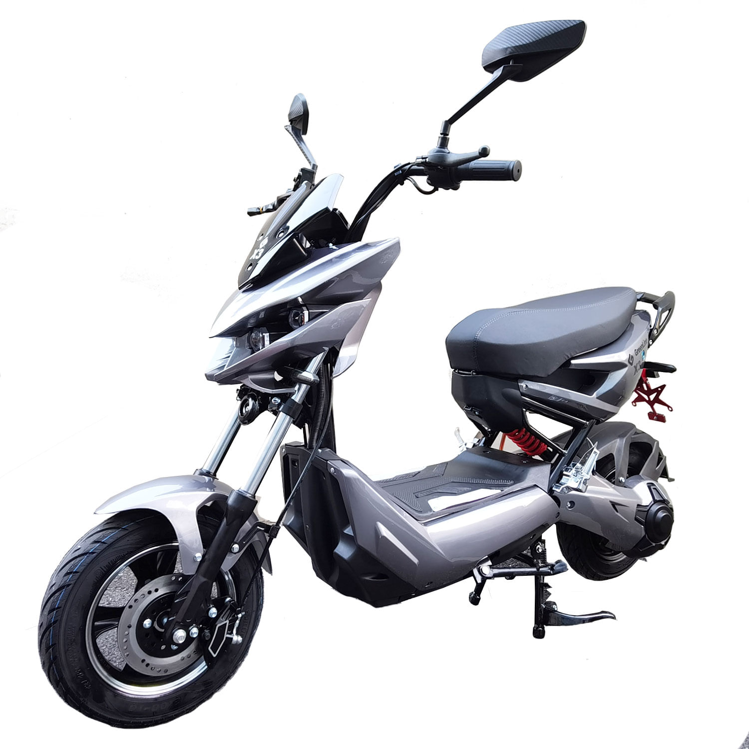 Moto eléctrica GreenLine X3, 60 km/h, 65 km, 1500W, 72V, alarma, gris