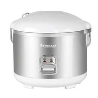 Olla arrocera Finezza FZ642R 800w, 1.8 litros, tapa de vidrio, revestimiento antiadherente, gris