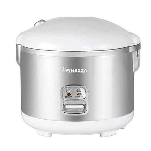Olla arrocera Finezza FZ642R 800w, 1.8 litros, tapa de vidrio, revestimiento antiadherente, gris