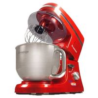 Batidora planetaria Finezza FZ-6818B 2000W, 6 velocidades, bowl de 5.5 litros, acero inoxidable, rojo