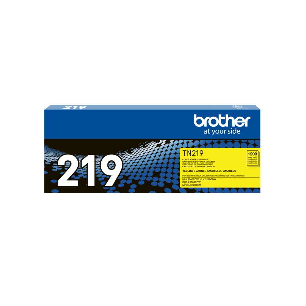 Imagen 2 del producto Tóner Brother TN-219Y, compatible L3280Cdw, Hl L3240Cdw, rendimiento 1,200 páginas, amarillo