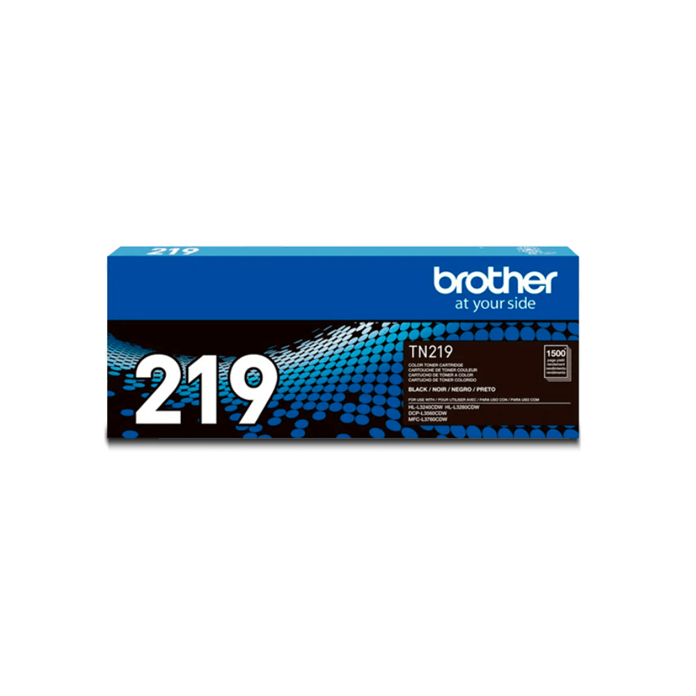 Tóner Brother TN-219, compatible con L3280Cdw, Hl L3240Cdw, rendimiento 1,500 páginas, negro