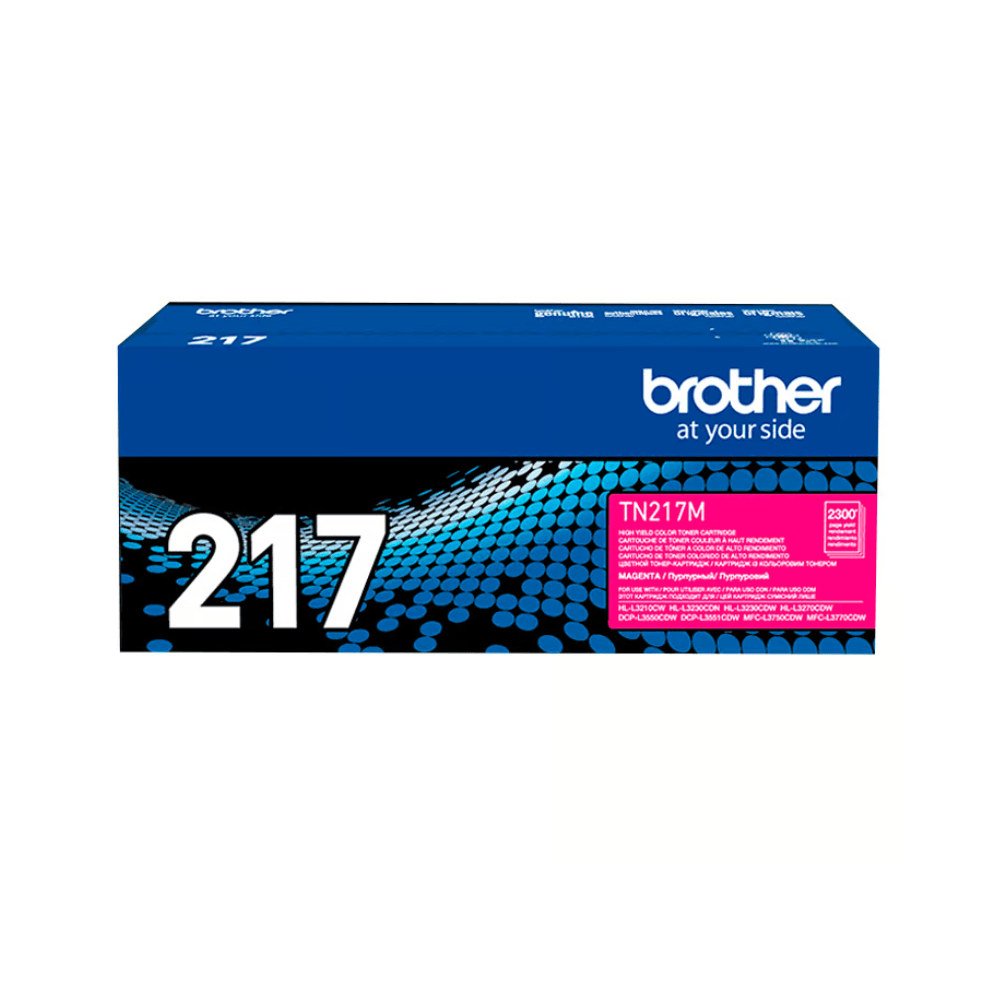 Imagen 2 del producto Tóner Brother TN-217M, compatible con HL-L3210CW, DCP-L3550CDW, rendimiento 2,300 páginas, magenta