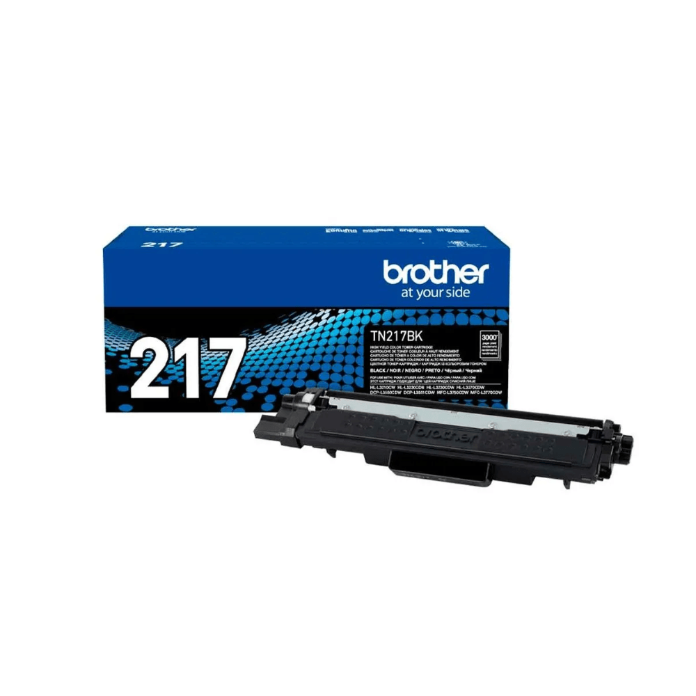 Imagen 2 del producto Tóner Brother TN-217BK, compatible con HL-L3210CW, DCP-L3550CDW, rendimiento 3,000 páginas, negro