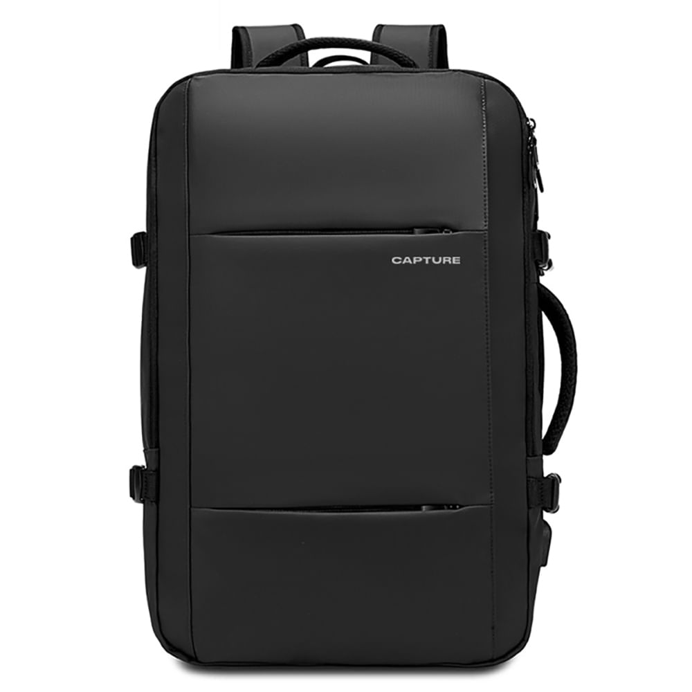 Imagen 2 del producto Mochila Capture 1908, expandible, para viaje, porta laptop, negro