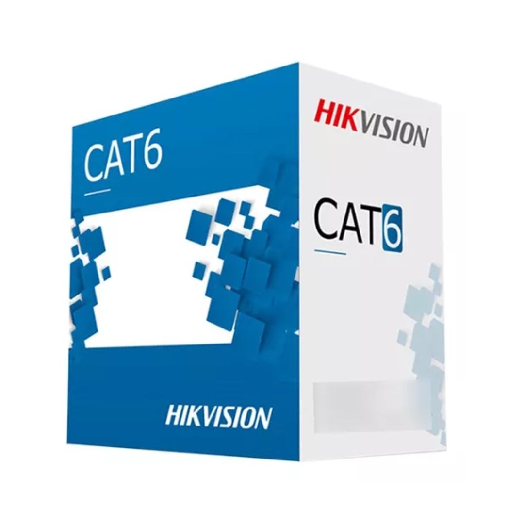 Imagen 1 del producto Cable UTP, 4 Pares, CAT.6, DS-1LN6-UE-W, Hikvision, interior, 305m metros, cobre sólido