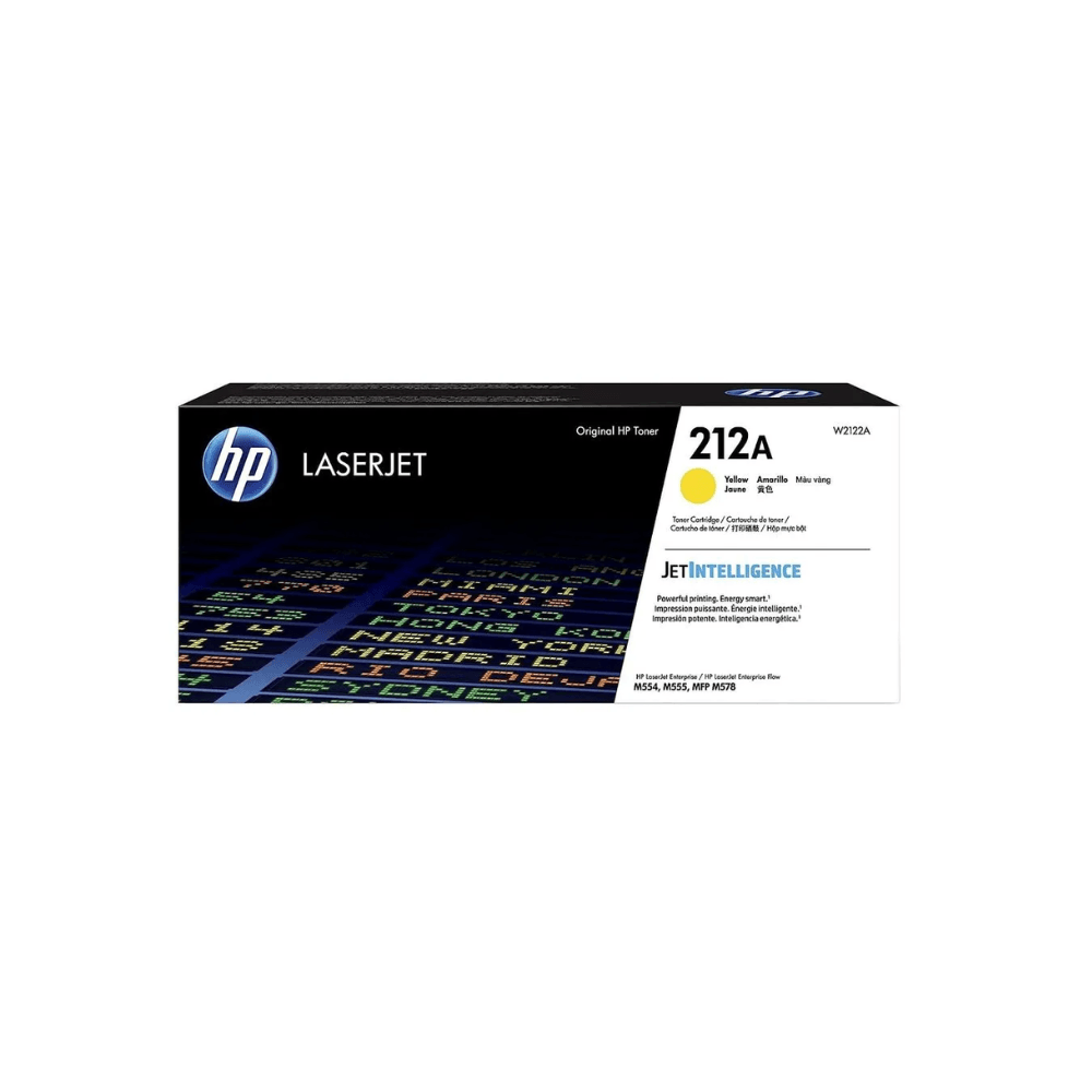 Imagen 2 del producto Tóner HP 212A, compatible con M555dn, M555x, rendimiento 4,500 páginas, amarillo W2122A