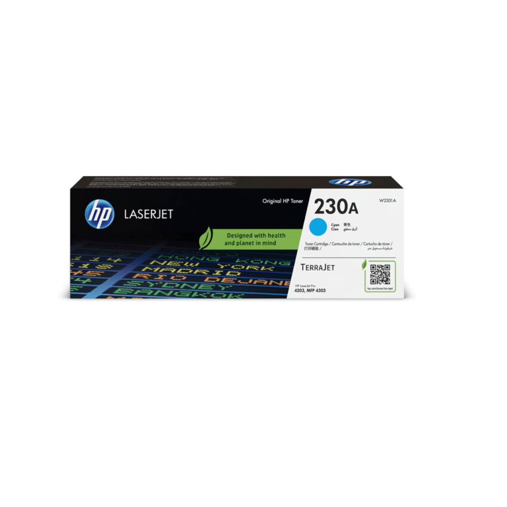 Imagen 2 del producto Tóner HP 230A, compatible con Pro 4203, Mfp 4303, rendimiento 1,800 páginas, cyan W2301A