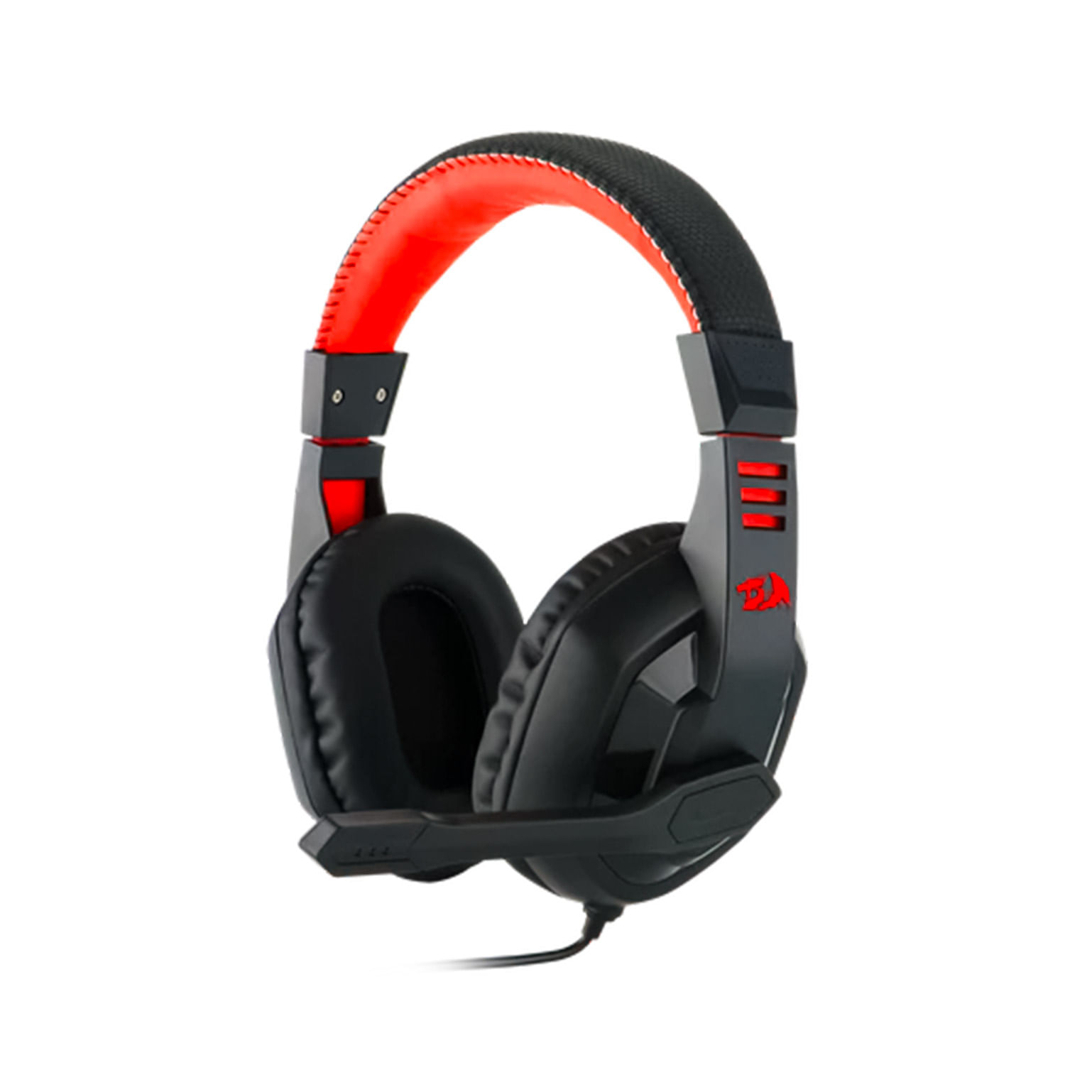 Audífonos gamer Redragon Ares H120 micrófono rebatible, RGB, sonido envolvente, negro