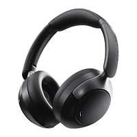 Audífonos con cancelación de ruido QCY H3 Pro micrófono incorporado, máx. 55 horas de reproducción, control música y llamadas, negro
