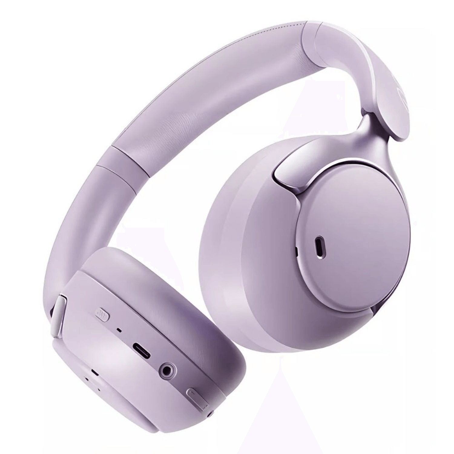 Imagen 2 del producto Audífonos con cancelación de ruido QCY H3 Pro micrófono incorporado, máx. 55 horas de reproducción, control música y llamadas, morado