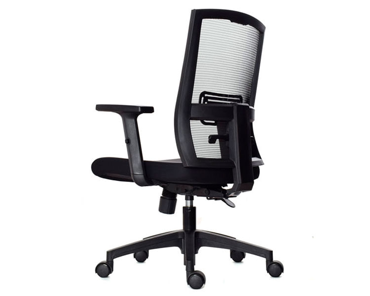 Imagen 2 del producto Silla de oficina Mobelart Gerente Monk, brazos graduables, negro