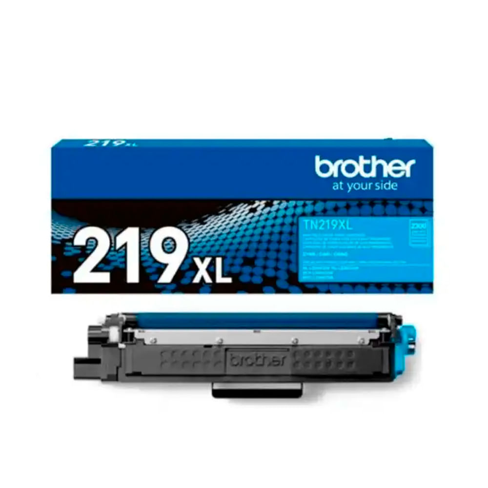 Imagen 1 del producto Tóner Brother TN-219XlC, compatible con L3560, L3760,L3280, rendimiento 2,300 páginas, cyan