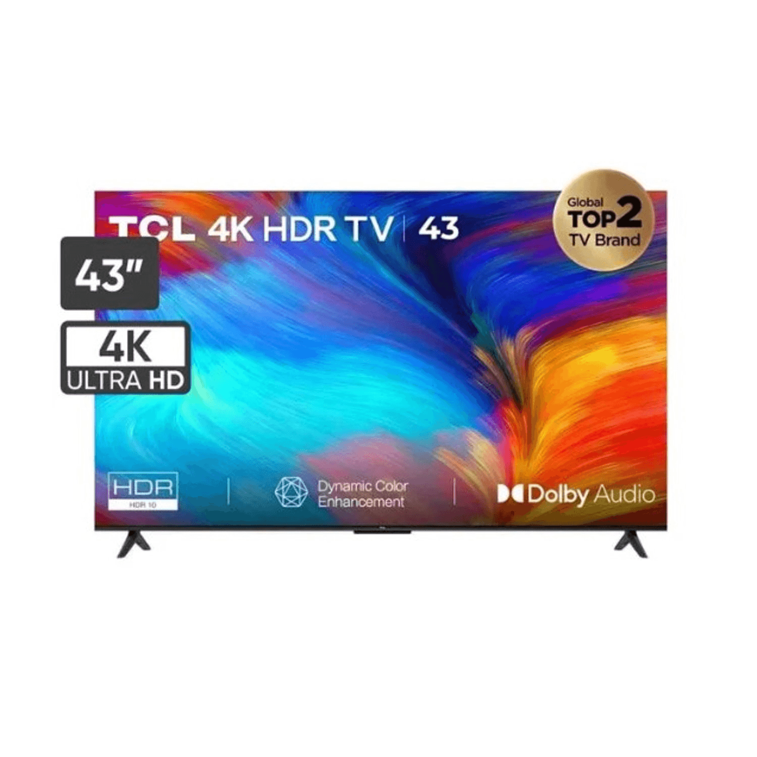 Smart TV TCL 4K 43" Ultra HD, sistema Google TV integrado, 43P635