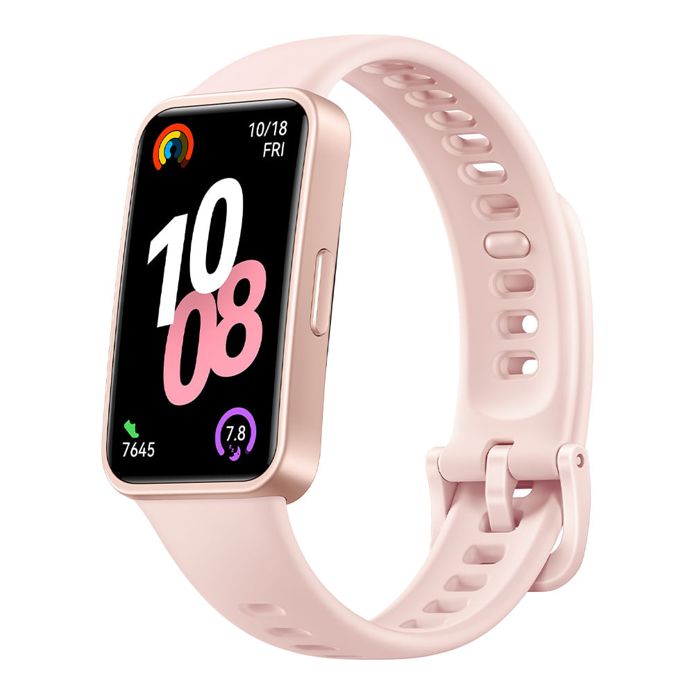 Smartband Huawei Band 10 pantalla AMOLED 1.47", resistente al agua 5ATM, batería hasta 14 días, rosado