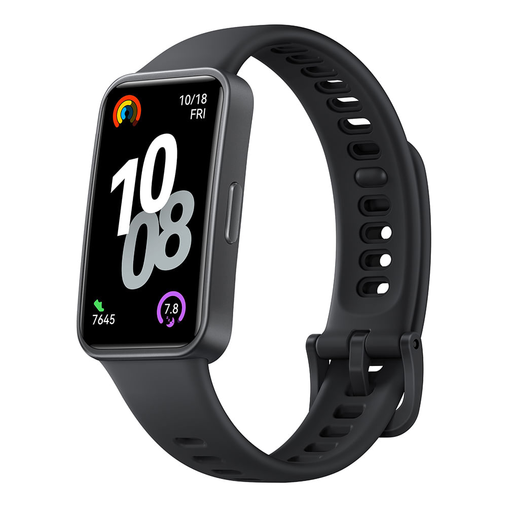 Smartband Huawei Band 10 pantalla AMOLED 1.47", resistente al agua 5ATM, batería hasta 14 días, negro