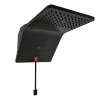 Ducha eléctrica premium Sole NG 6800W, sistema UBP, indicador luminoso, negro