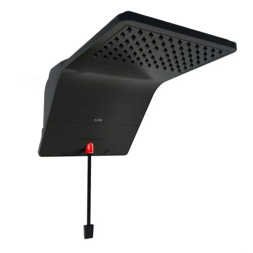 Ducha eléctrica premium Sole NG 6800W, sistema UBP, indicador luminoso, negro
