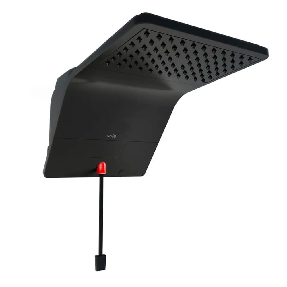 Ducha eléctrica premium Sole NG 6800W, sistema UBP, indicador luminoso, negro