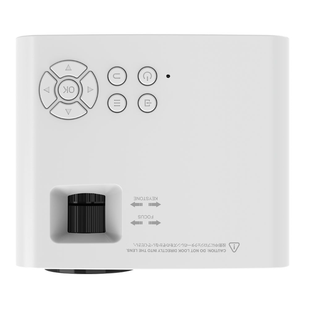 Imagen 2 del producto Proyector portátil Westminster HN-P112, 2800 lúmenes, conectividad HDMI y USB, diseño moderno y fácil de usar, blanco