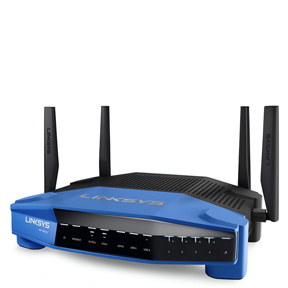 Imagen 2 del producto Router Linksys WRT1900AC, Wi-Fi Gigabit Dual Band, 4 Antenas, USB 3.0, 1.2GHz, azul
