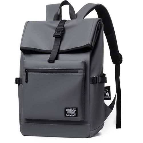 Mochila Weixier City, impermeable, multicompartimentos, 44x32x17 cm, nylon resistente, gris
