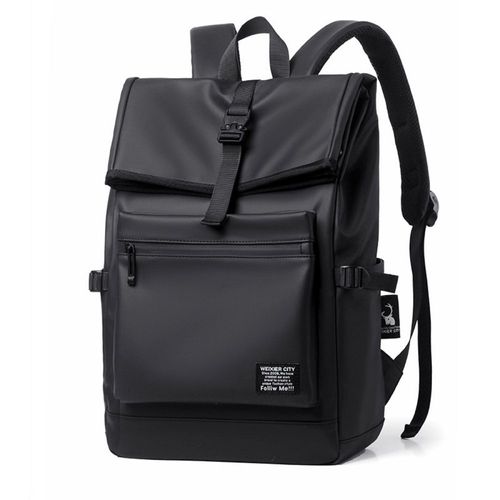 Mochila Weixier City, impermeable, multicompartimentos, nylon resistente, negro