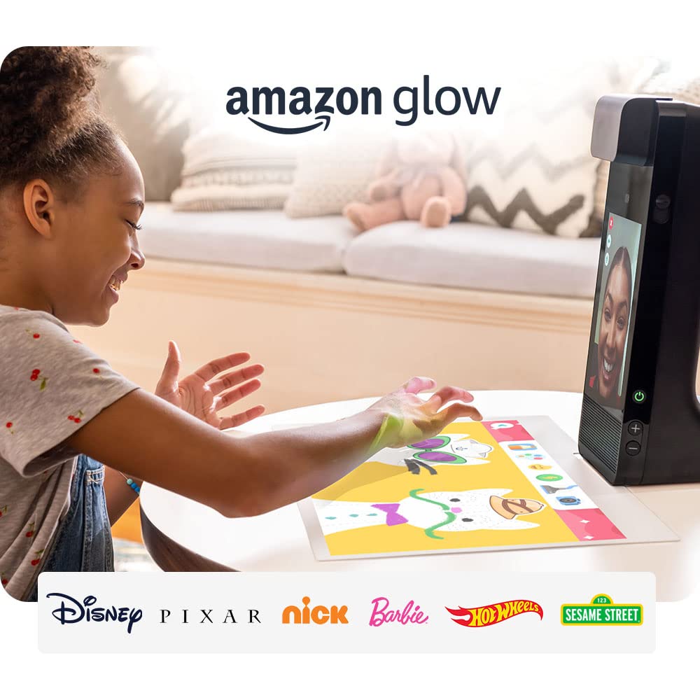 Imagen 2 del producto Sistema interactivo Amazon Glow, videollamadas y juego para niños, pantalla proyectada de 19"", negro