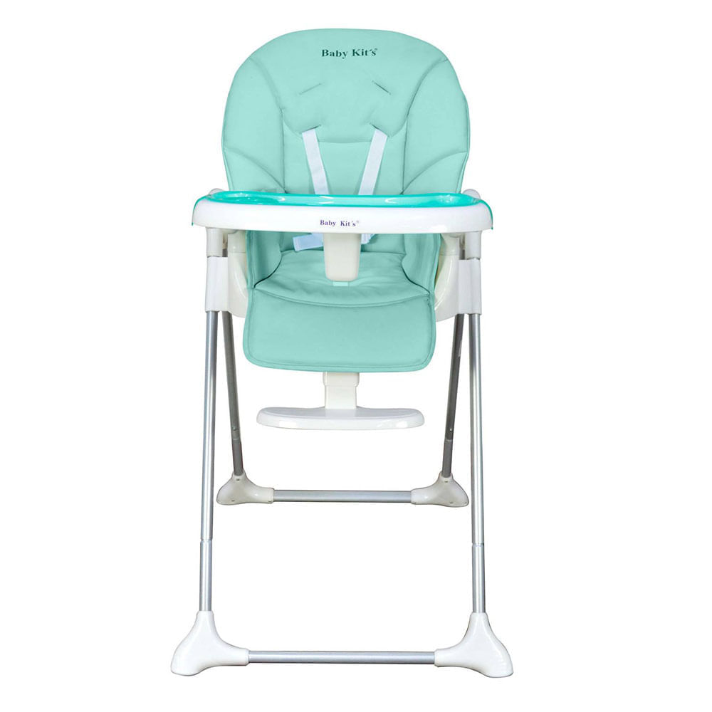 Silla de comer Baby Kits Elegant, regulable, reclinable y plegable, verde