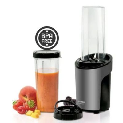 Mini licuadora Taurus Shake Away 2.0 450w, 1 velocidad, 600 ml, cuchillas desmontables, gris