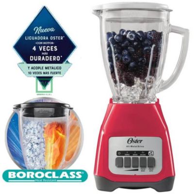 Imagen 2 del producto Licuadora Oster BLSTKAGMPB 550 W, 2 velocidades + pulso, jarra de vidrio 1.5 litros, sandia