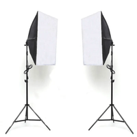 Kit iluminación Weifeng, 2 Softbox, 8 focos LED de 135W, parantes de 2 metros, maleta