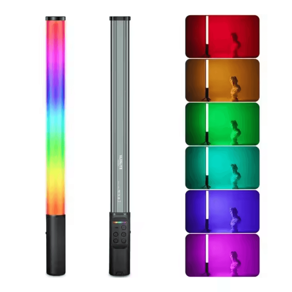 Barra LED W150 RGB, 114 luces, 20 efectos, batería recargable, 7.5W, portátil para fotografía y video, negro