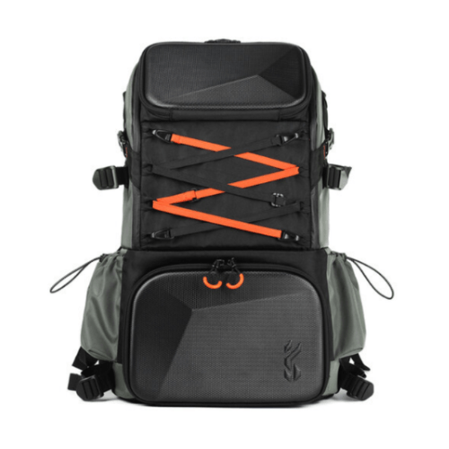 Mochila fotográfica KYF Concept KF13107, 33 litros, para 2 cámaras, laptop 17", EVA antigolpes, negro