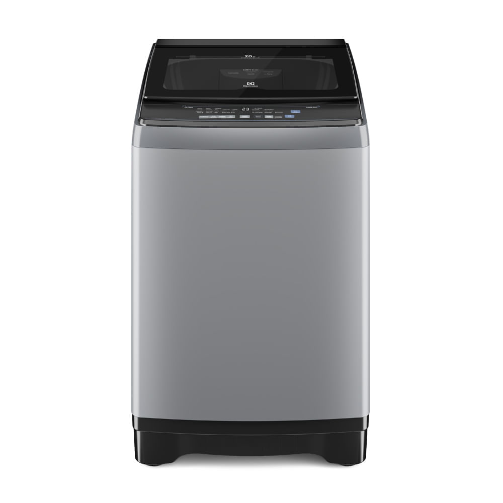 Imagen 1 del producto Lavadora Electrolux Efficient Silver Silent Inverter, carga superior 20kg, panel digital, gris - EWIJ20F2XSYG