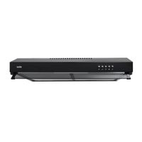 Campana extractora Sole Nyx 60cm, 80W, 3 niveles de absorción, negro