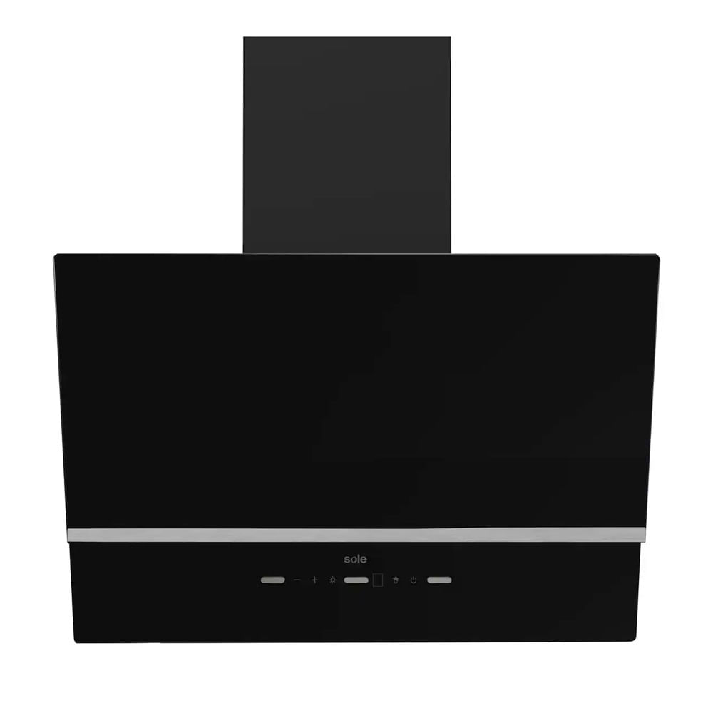 Campana Sole Nimbus 60cm, 1 motor, panel de control digital, negro